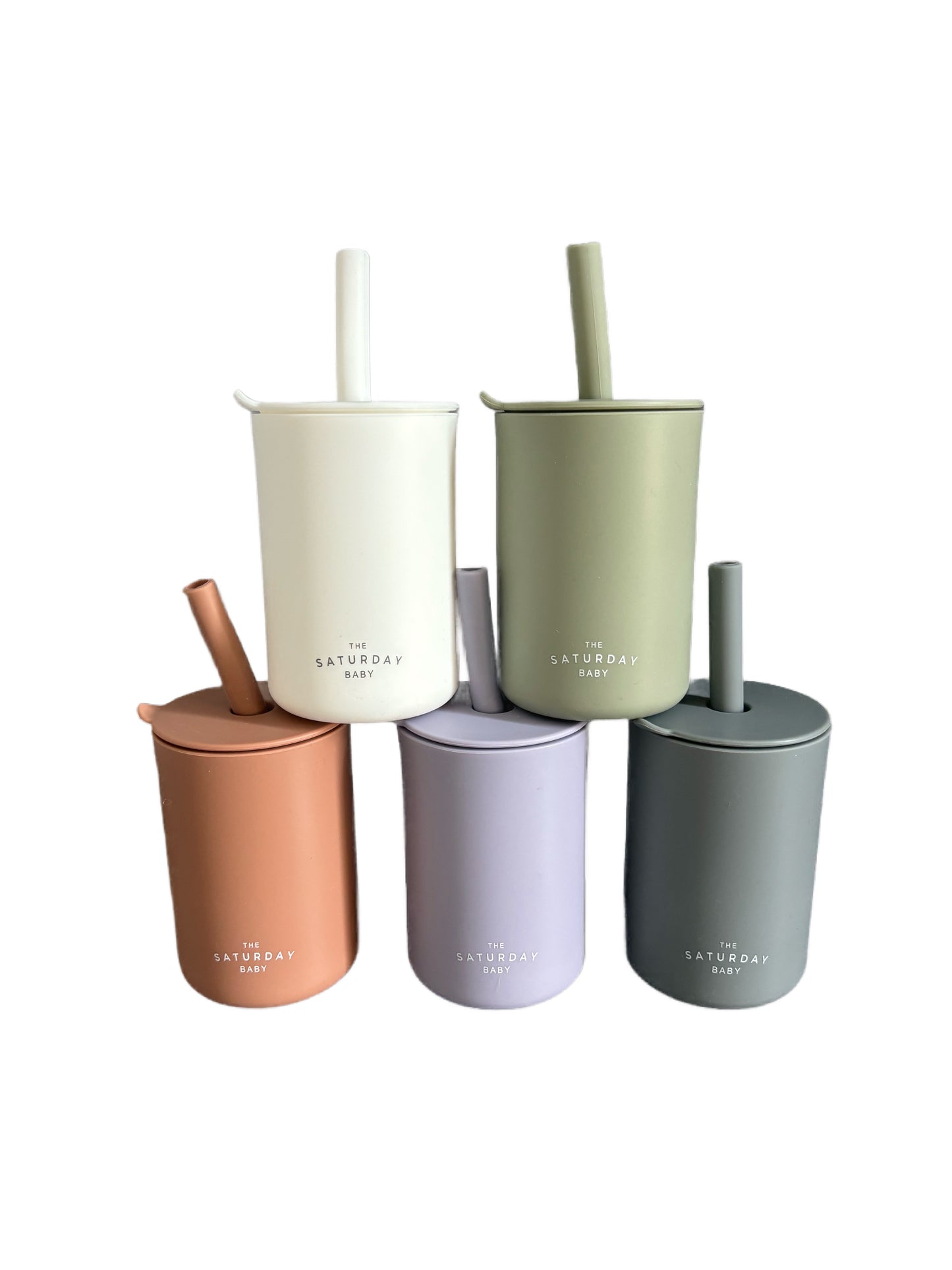 Baby Silicone Straw Cup